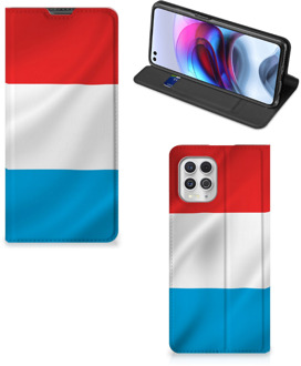 B2Ctelecom Telefoon Hoesje Motorola Moto G100 Flip Cover Luxemburgse Vlag