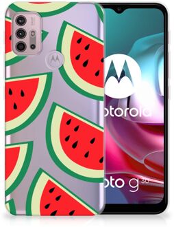 B2Ctelecom Telefoon Hoesje Motorola Moto G30 | G10 Hoesje Bumper Doorzichtig Watermelons