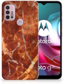 B2Ctelecom Telefoon Hoesje Motorola Moto G30 | G10 Hoesje Bumper Marmer Bruin