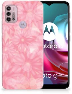 B2Ctelecom Telefoon Hoesje Motorola Moto G30 | G10 Silicone Back Case Lente Bloemen