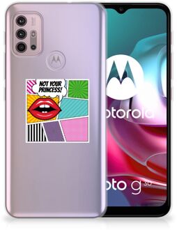 B2Ctelecom Telefoon Hoesje Motorola Moto G30 | G10 Silicone Back Case Popart Princess