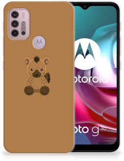 B2Ctelecom Telefoon Hoesje Motorola Moto G30 | G10 Siliconen Hoesje met Naam Baby Hyena