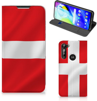 B2Ctelecom Telefoon Hoesje Motorola Moto G8 Power Book Case Deense Vlag