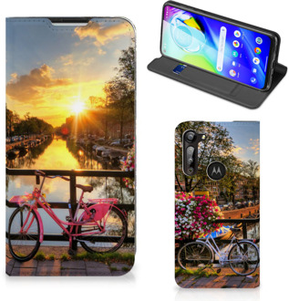 B2Ctelecom Telefoon Hoesje Motorola Moto G8 Power Bookcase Amsterdamse Grachten