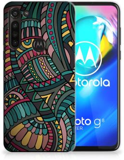 B2Ctelecom Telefoon Hoesje Motorola Moto G8 Power Hoesje Bumper Aztec