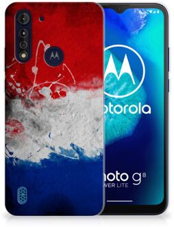 B2Ctelecom Telefoon Hoesje Motorola Moto G8 Power Lite Mobiel Case Nederlandse Vlag