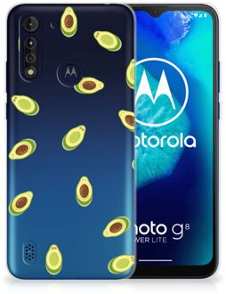 B2Ctelecom Telefoon Hoesje Motorola Moto G8 Power Lite Siliconen Hoesje met Foto Avocado