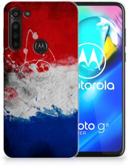 B2Ctelecom Telefoon Hoesje Motorola Moto G8 Power Mobiel Case Nederlandse Vlag