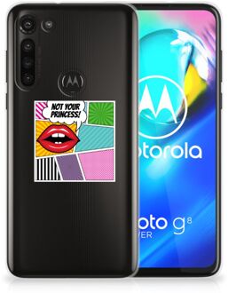 B2Ctelecom Telefoon Hoesje Motorola Moto G8 Power Silicone Back Case Popart Princess