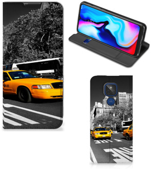 B2Ctelecom Telefoon Hoesje Motorola Moto G9 Play Beschermhoesje New York City