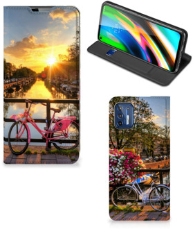 B2Ctelecom Telefoon Hoesje Motorola Moto G9 Plus Bookcase Amsterdamse Grachten