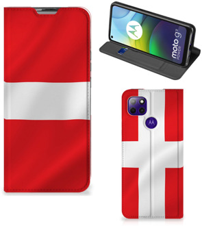 B2Ctelecom Telefoon Hoesje Motorola Moto G9 Power Book Case Deense Vlag