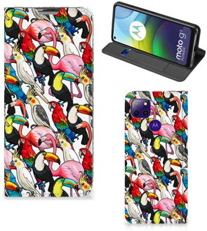 B2Ctelecom Telefoon Hoesje Motorola Moto G9 Power Bookcover Case Birds