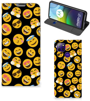 B2Ctelecom Telefoon Hoesje Motorola Moto G9 Power Flip Cover Emoji