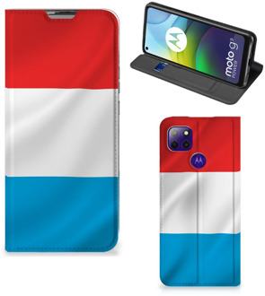 B2Ctelecom Telefoon Hoesje Motorola Moto G9 Power Flip Cover Luxemburgse Vlag