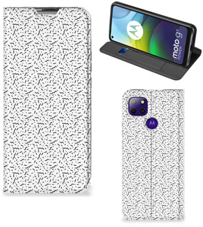 B2Ctelecom Telefoon Hoesje Motorola Moto G9 Power Flipcase Stripes Dots