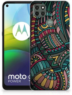 B2Ctelecom Telefoon Hoesje Motorola Moto G9 Power Hoesje Bumper Aztec