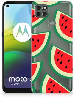 B2Ctelecom Telefoon Hoesje Motorola Moto G9 Power Hoesje Bumper Doorzichtig Watermelons