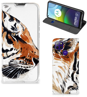 B2Ctelecom Telefoon Hoesje Motorola Moto G9 Power Hoesje met Tekst Tiger