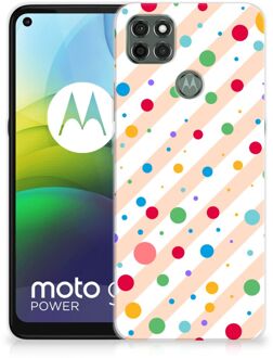 B2Ctelecom Telefoon Hoesje Motorola Moto G9 Power Leuk TPU Back Cover Dots