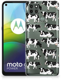 B2Ctelecom Telefoon Hoesje Motorola Moto G9 Power Siliconen Hoesje met Naam Koetjes