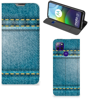 B2Ctelecom Telefoon Hoesje Motorola Moto G9 Power Wallet Case Jeans