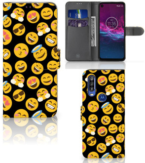 B2Ctelecom Telefoon Hoesje Motorola One Action Emoji