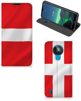 B2Ctelecom Telefoon Hoesje Nokia 1.4 Book Case Deense Vlag