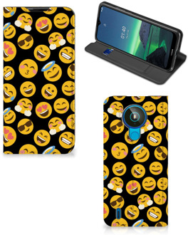 B2Ctelecom Telefoon Hoesje Nokia 1.4 Flip Cover Emoji