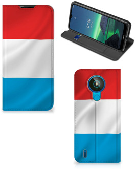 B2Ctelecom Telefoon Hoesje Nokia 1.4 Flip Cover Luxemburgse Vlag