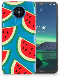 B2Ctelecom Telefoon Hoesje Nokia 1.4 Hoesje Bumper Doorzichtig Watermelons