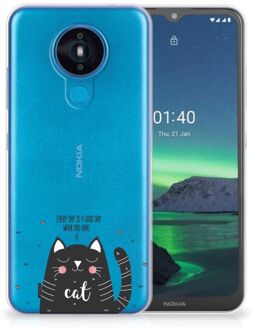 B2Ctelecom Telefoon Hoesje Nokia 1.4 Mobiel Case Cat Good Day