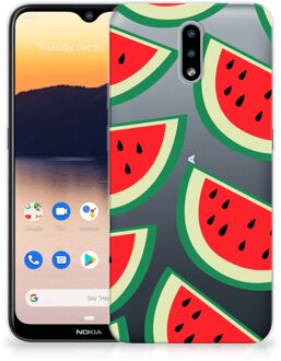 B2Ctelecom Telefoon Hoesje Nokia 2.3 Hoesje Bumper Doorzichtig Watermelons