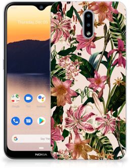 B2Ctelecom Telefoon Hoesje Nokia 2.3 Leuk TPU Back Case Bloemen