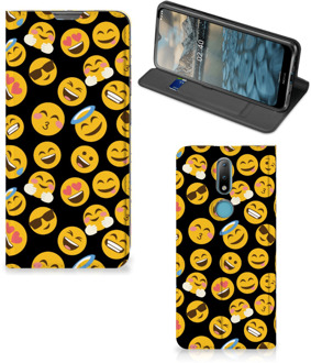 B2Ctelecom Telefoon Hoesje Nokia 2.4 Flip Cover Emoji