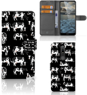 B2Ctelecom Telefoon Hoesje Nokia 2.4 Mobiel Case Design Koetjes