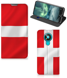 B2Ctelecom Telefoon Hoesje Nokia 3.4 Book Case Deense Vlag