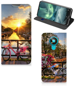 B2Ctelecom Telefoon Hoesje Nokia 3.4 Bookcase Amsterdamse Grachten