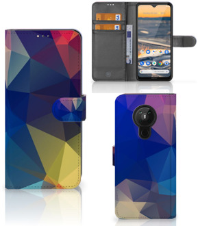 B2Ctelecom Telefoon Hoesje Nokia 5.3 Bookcase Polygon Dark