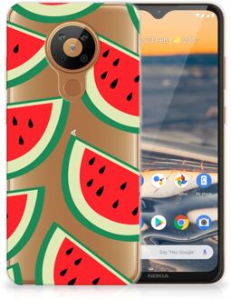 B2Ctelecom Telefoon Hoesje Nokia 5.3 Hoesje Bumper Doorzichtig Watermelons