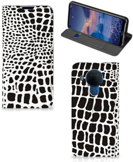 B2Ctelecom Telefoon Hoesje Nokia 5.4 Bookcase Slangenprint