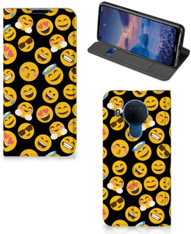 B2Ctelecom Telefoon Hoesje Nokia 5.4 Flip Cover Emoji