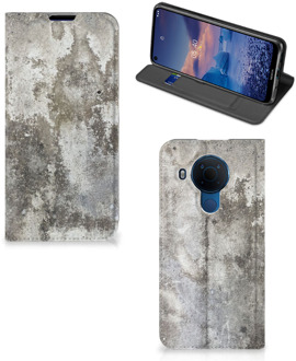 B2Ctelecom Telefoon Hoesje Nokia 5.4 Flipcover Beton