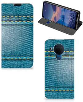 B2Ctelecom Telefoon Hoesje Nokia 5.4 Wallet Case Jeans