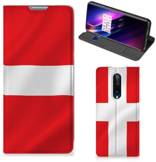 B2Ctelecom Telefoon Hoesje OnePlus 8 Book Case Deense Vlag