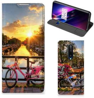 B2Ctelecom Telefoon Hoesje OnePlus 8 Bookcase Amsterdamse Grachten