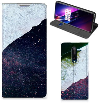 B2Ctelecom Telefoon Hoesje OnePlus 8 Flip Cover Sea in Space