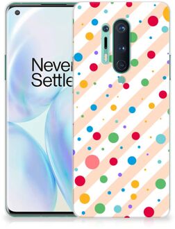 B2Ctelecom Telefoon Hoesje OnePlus 8 Pro Leuk TPU Back Cover Dots