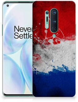 B2Ctelecom Telefoon Hoesje OnePlus 8 Pro Mobiel Case Nederlandse Vlag