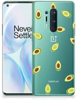 B2Ctelecom Telefoon Hoesje OnePlus 8 Pro Siliconen Hoesje met Foto Avocado